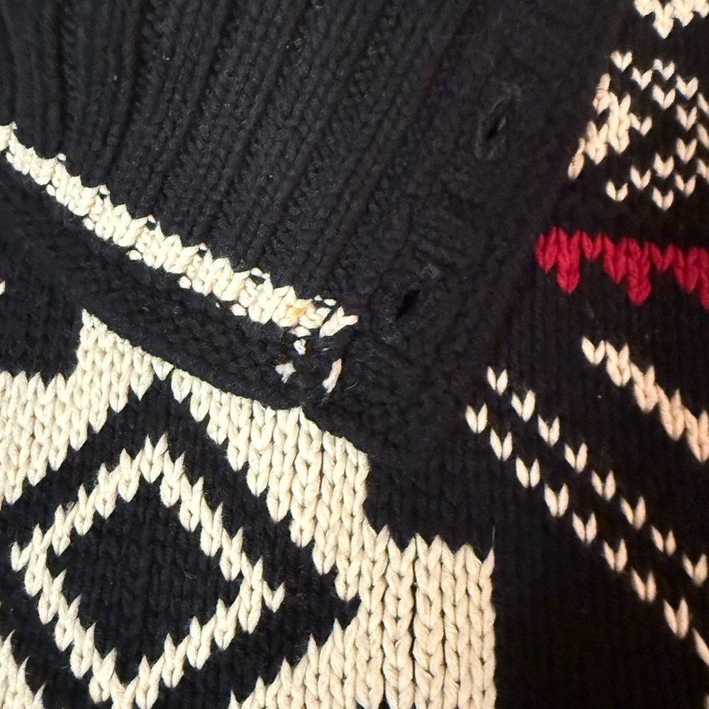 Ralph Lauren Black and White Turtleneck Sweater - Picture 2 of 6